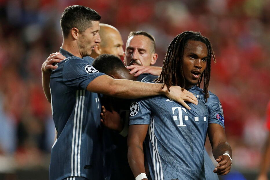  Renato Sanches no jogo entre Bayern e Benfica