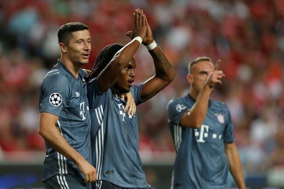  Renato Sanches no jogo entre Bayern e Benfica