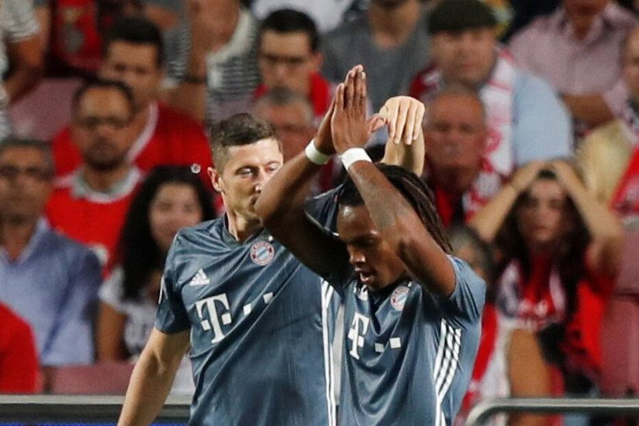  Renato Sanches no jogo entre Bayern e Benfica