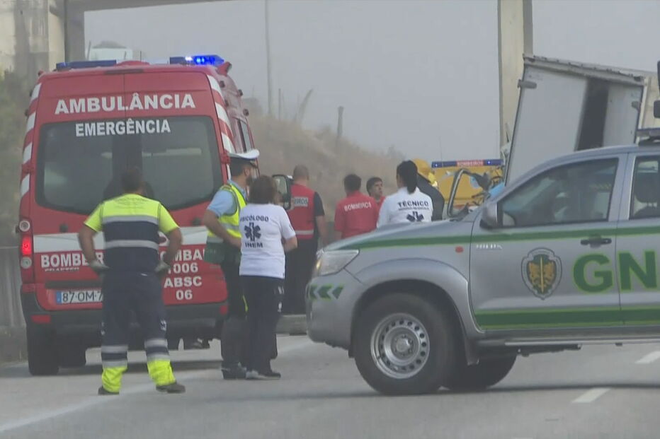Colisão frontal no IC8 faz oito mortos em Pombal 