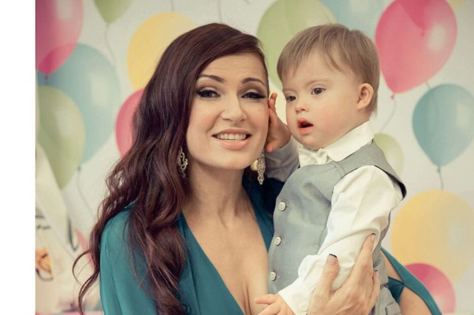 Evelina Bledans é mãe de Sioma, um menino que sofre de Síndrome de Down