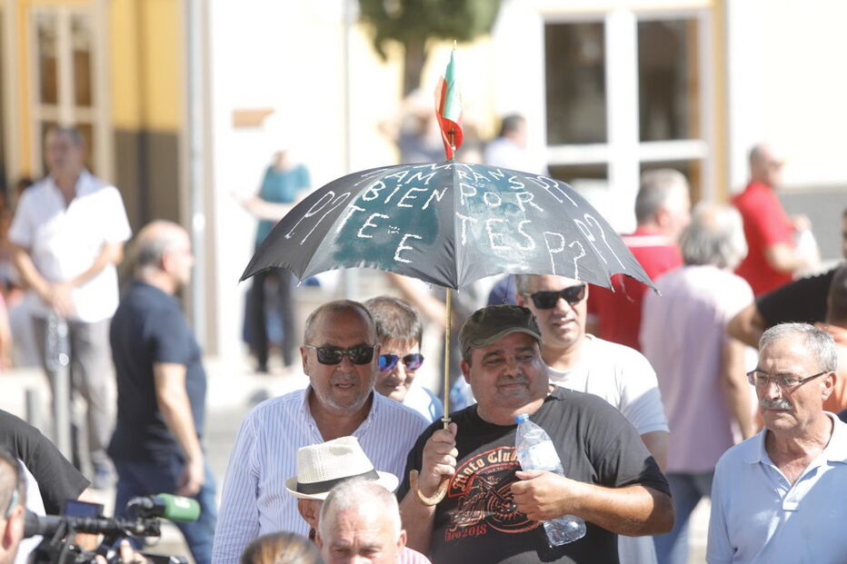 Taxistas em protesto