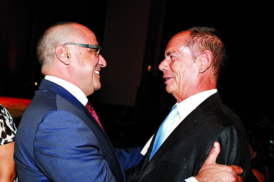 Octávio Ribeiro, diretor-geral do CM e da CMTV, e Jorge Marecos, administrador da produtora SP Televisão