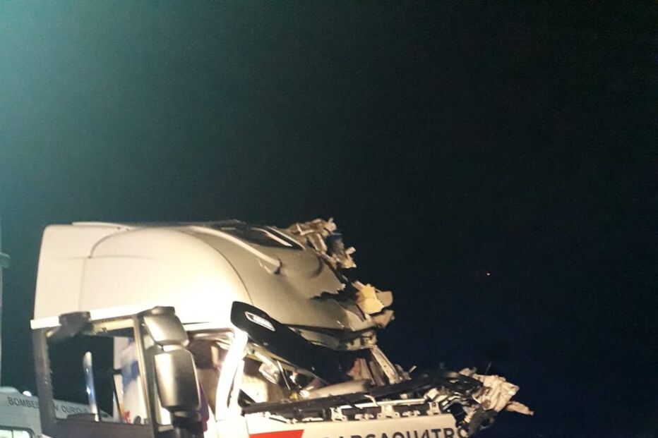 Colisão entre dois pesados em Ourique