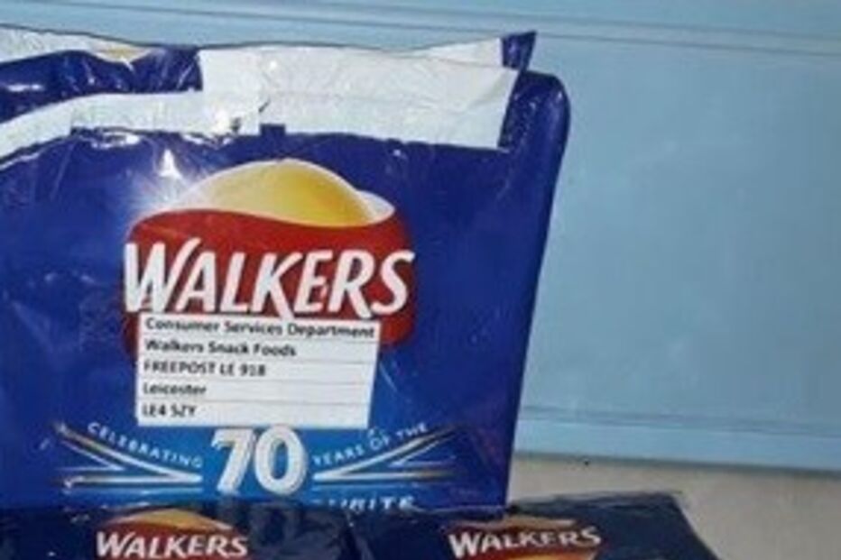 Pacotes de Batatas Fritas Walkers