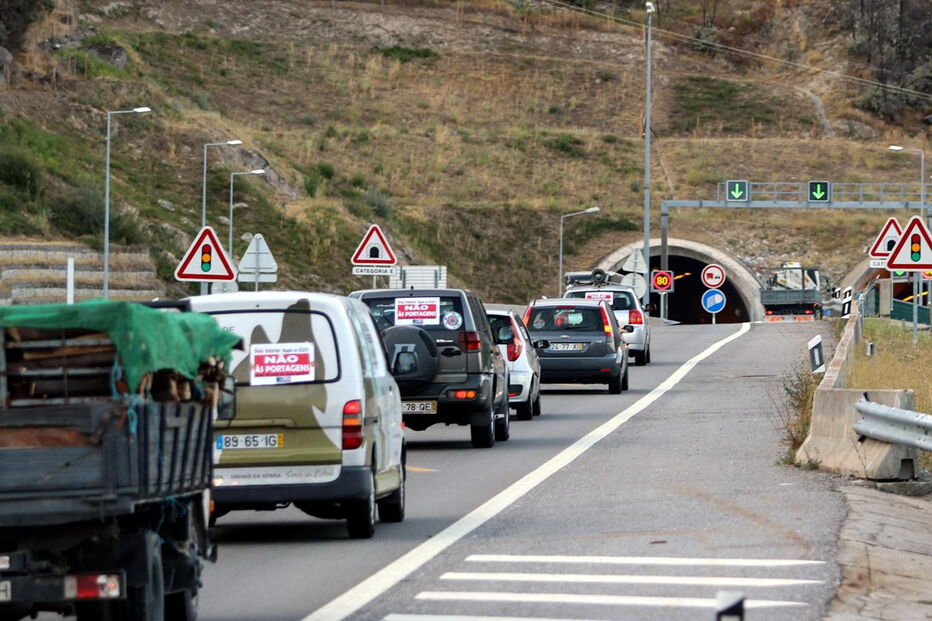 Movimento pela abolição das portagens na A23 em ação de protesto, em setembro de 208