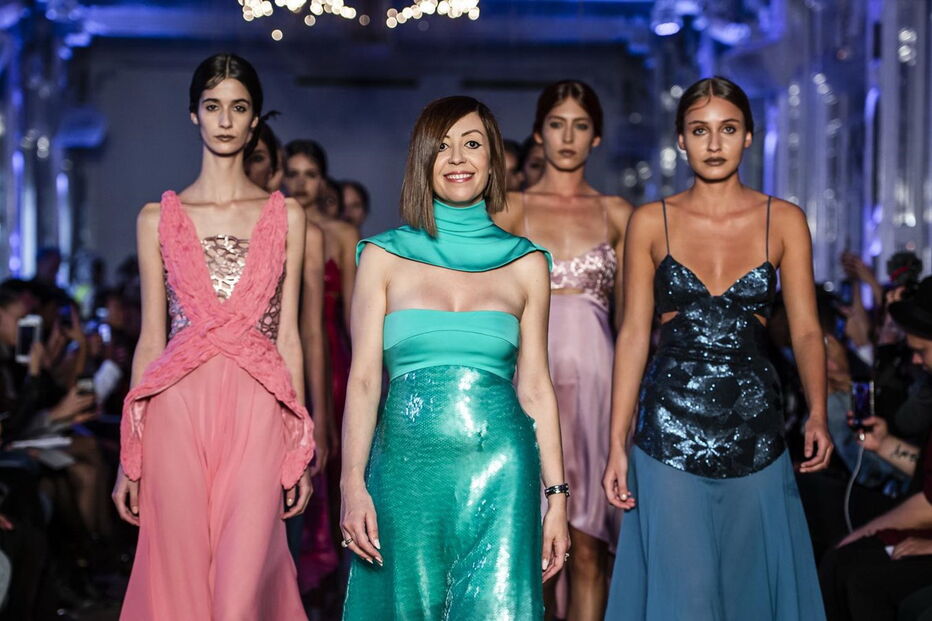 Fátima Lopes mostrou-se radiante com o desfile