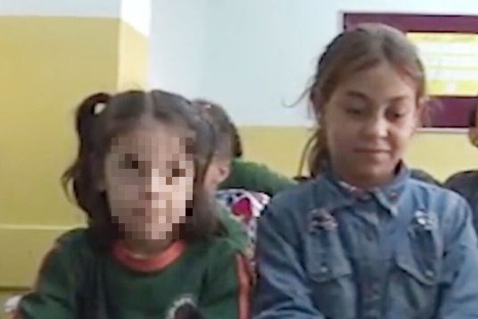 Halime Cuma, refugiada síria, de 11 anos