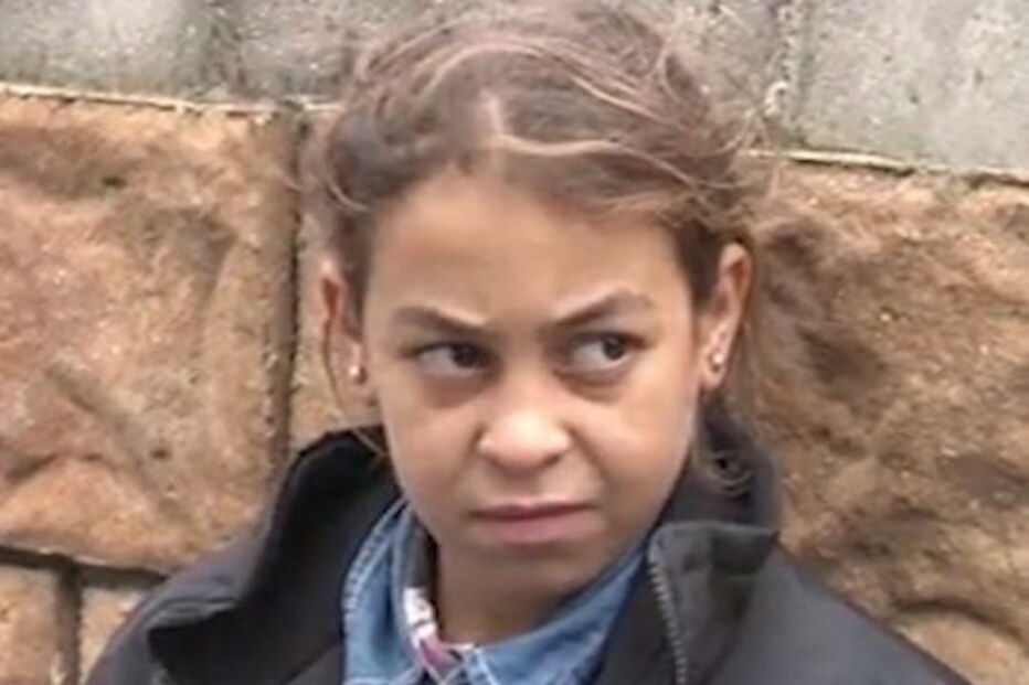 Halime Cuma, refugiada síria, de 11 anos