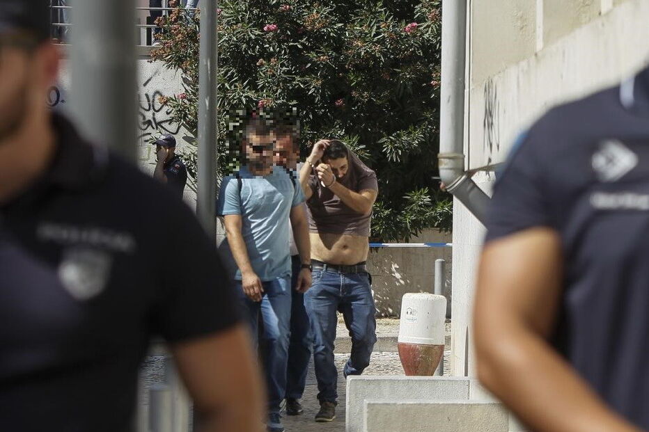 António Joaquim à chegada ao Tribunal de Vila Franca de Xira