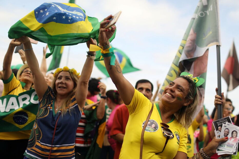 Manifestação organizada pelo movimento Mulheres Unidas contra Bolsonaro, no Rio de Janeiro