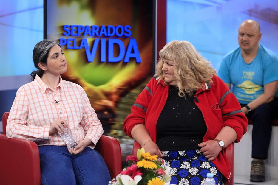 Ana Filipa Ferreira, de 26 anos, não quis abraçar nem beijar a mãe, Maria Pedrógão, no reencontro em estúdio 