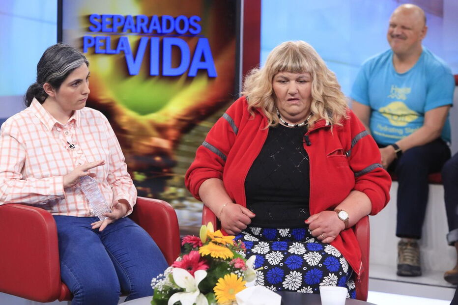 Ana Filipa Ferreira, de 26 anos, não quis abraçar nem beijar a mãe, Maria Pedrógão, no reencontro em estúdio 