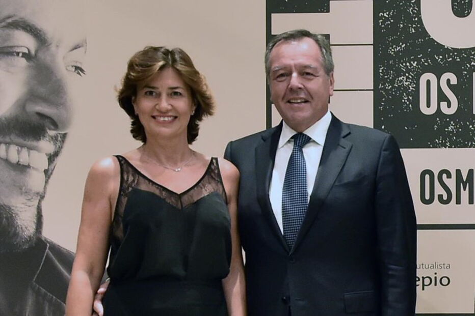 Luís Santana, Administador da Cofina, acompanhado pela esposa