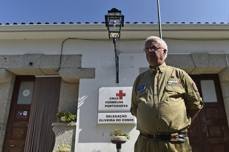 Vítor Figueiredo, coordenador da Cruz Vermelha de Oliveira do Conde, em Carregal do Sal