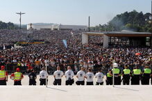 Cerimónia realiza-se há quatro anos. Milhares de motards, de todo o País, encheram o recinto de oração do santuário de Fátima