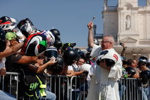 Cerimónia realiza-se há quatro anos. Milhares de motards, de todo o País, encheram o recinto de oração do santuário de Fátima