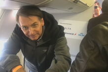 Jair Bolsonaro na campanha eleitoral das presidenciais do Brasil