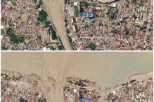 Imagens mostram o antes e o depois da tragédia 