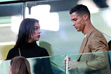 Cristiano Ronaldo, Georgina, assistem, jogo, turim, champions