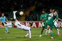 Jogo entre Vorskla Poltava e Sporting	