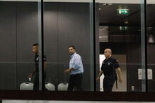 Major Vasco Brazão a ser levado para interrogatório no Campus de Justiça de Lisboa