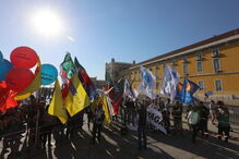 Manifestação de professores em Lisboa, a 5 de outubro de 2018