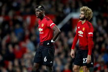 Jogadores do Manchester United festejam golo marcado ao Newcastle