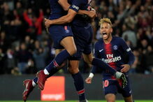 Mbappé marcou quatro golo ao Lyon pelo Paris Saint Germain