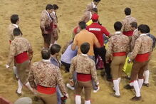 Forcado ferido com gravidade