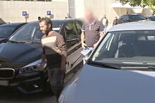 Manuel Mirandela à chegada ao Tribunal de Vila Pouca de Aguiar