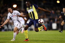 Usain Bolt celebra golos marcados por clube australiano