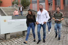 Marco Gonçalves foi a tribunal acompanhado de 