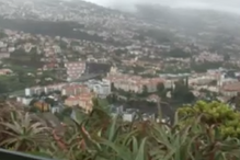 Madeira com ventos fortes devido ao Furacão Leslie