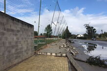 Estádios de Coimbra sofrem estragos pela passagem do Leslie