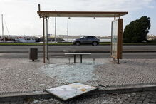 Figueira da Foz arrasada à passagem do furacão Leslie