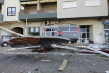 Figueira da Foz arrasada à passagem do furacão Leslie