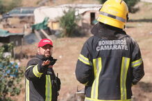 Luís Martins, dos voluntários de Camarate, numa ação de socorro precisamente no bairro da Torre 