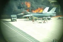 Avião dispara contra nave F-16 em base militar na Bélgica