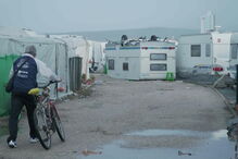 A destruição causada pelo furacão Leslie no Parque de Campismo na Figueira da Foz