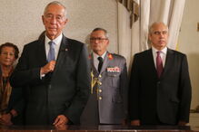 Marcelo Rebelo de Sousa na posse dos novos ministros do governo de António Costa 