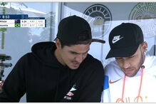 Neymar está em Peniche para apoiar surfista Gabriel Medina