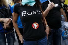  Centenas de enfermeiros estão esta sexta-feira concentrados em Lisboa numa manifestação de protesto