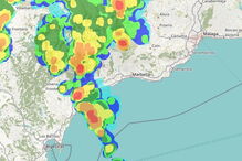Enxurradas fustigam a região de Málaga, em Espanha