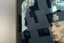 O ex diretor da Policia Judiciária Militar, coronel Luís Vieira, à chegada do DCIAP