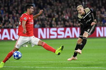 Jogo entre Benfica e Ajax para a Liga dos Campeões	