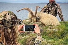 Apresentadora posa ao lado de animais mortos que caçou e gera revolta