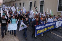 Forças de segurança manifestam-se em Lisboa