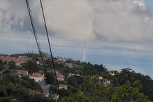 Tromba de água na zona de Santa Cruz, na Madeira