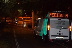 Estradas cortadas no Porto